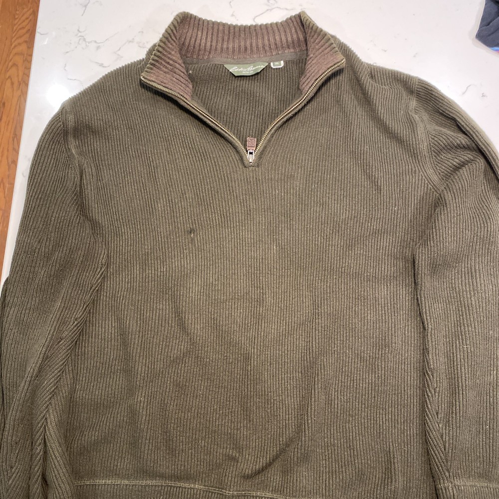 Eddie Bauer Men's Pullover Sweater Green