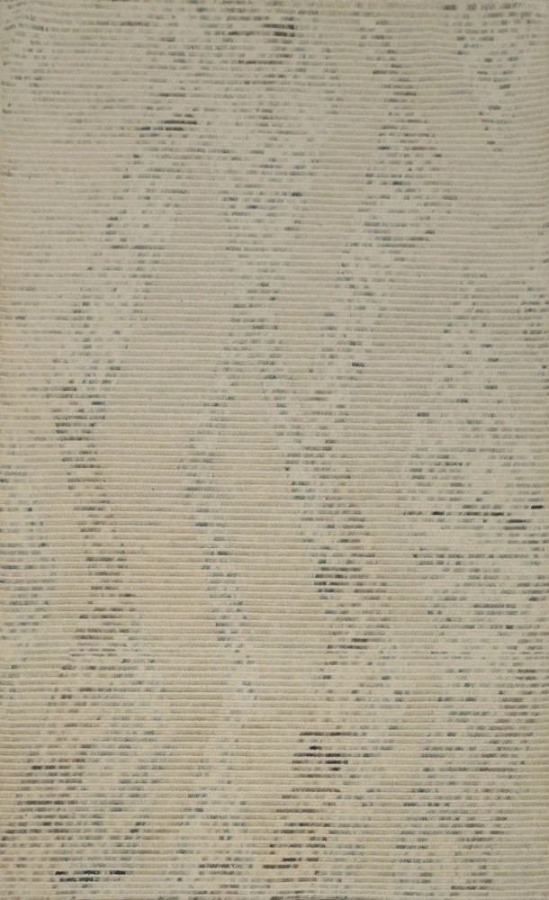 Hand-Tufted Oriental Modern Area Rug 5x8 Ft Beige Contemporary Geometric Carpet