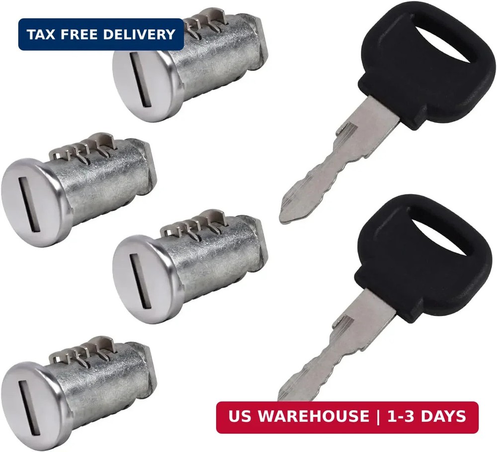 4 Pack Lock Cores Compatible with Fit for Thule One-Key System Lock Cylinders, K