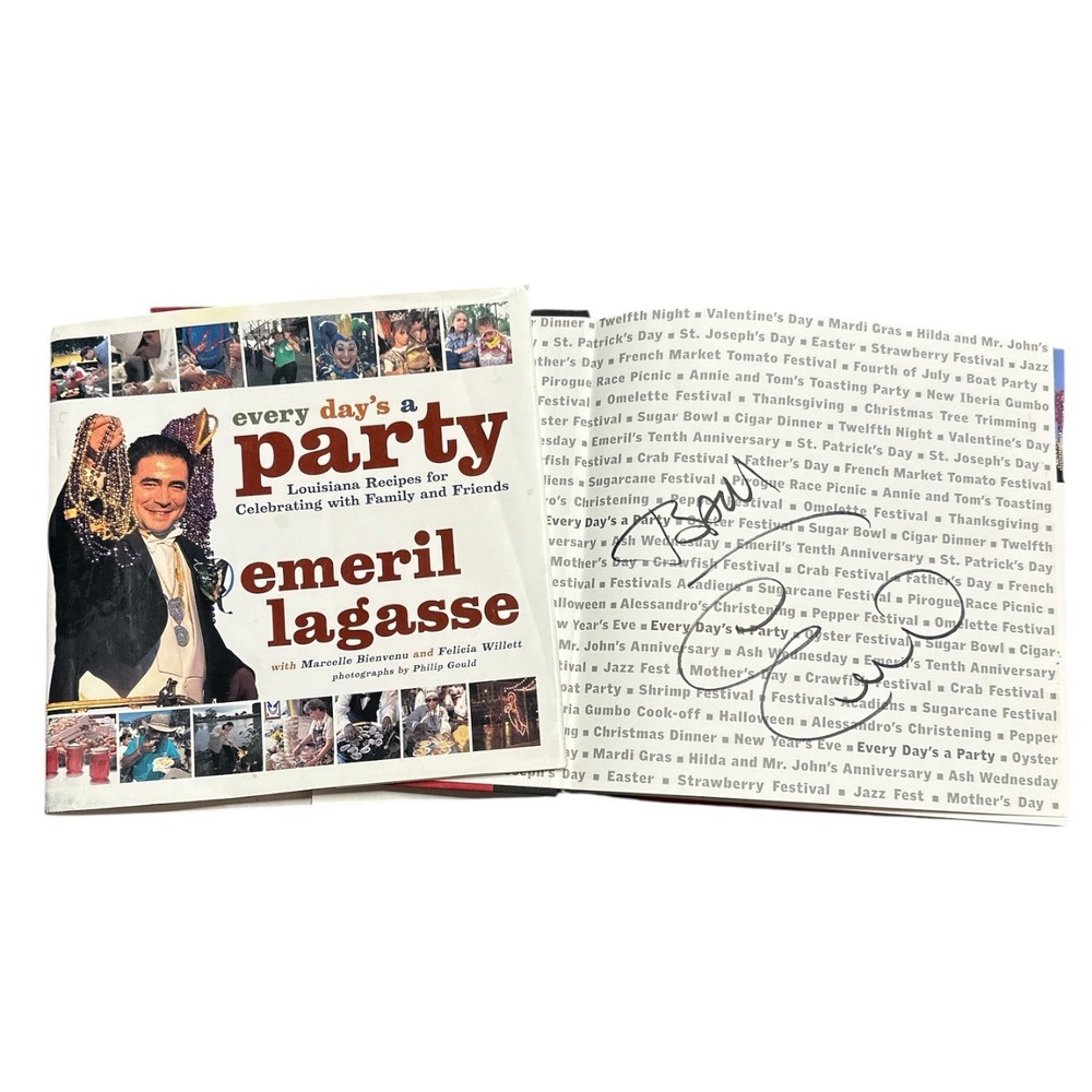 Emeril Lagasse Signed “Every Day’s A Party” Cook Book! Celebrity & TV Chef!