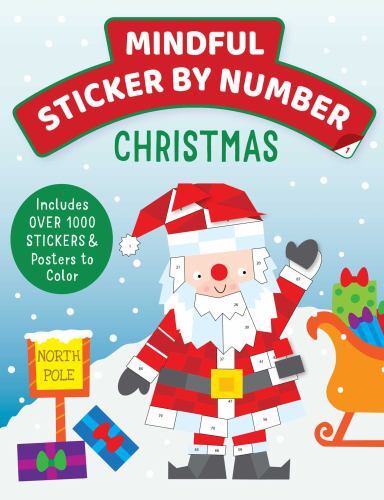 Mindful Sticker By Number: Christmas: (Sticker Books for Kids, ...  (paperback)
