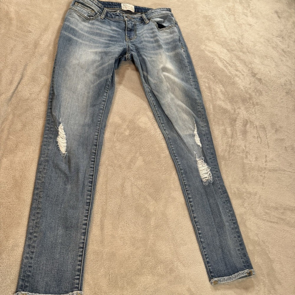 BKE Jeans Women's Payton Mid Rise Skinny Stretch Denim Distressed Size 27