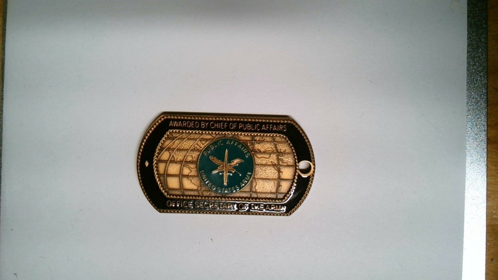 Chief of Public Affairs Army Challenge Coin - Secretary of the Army Edition