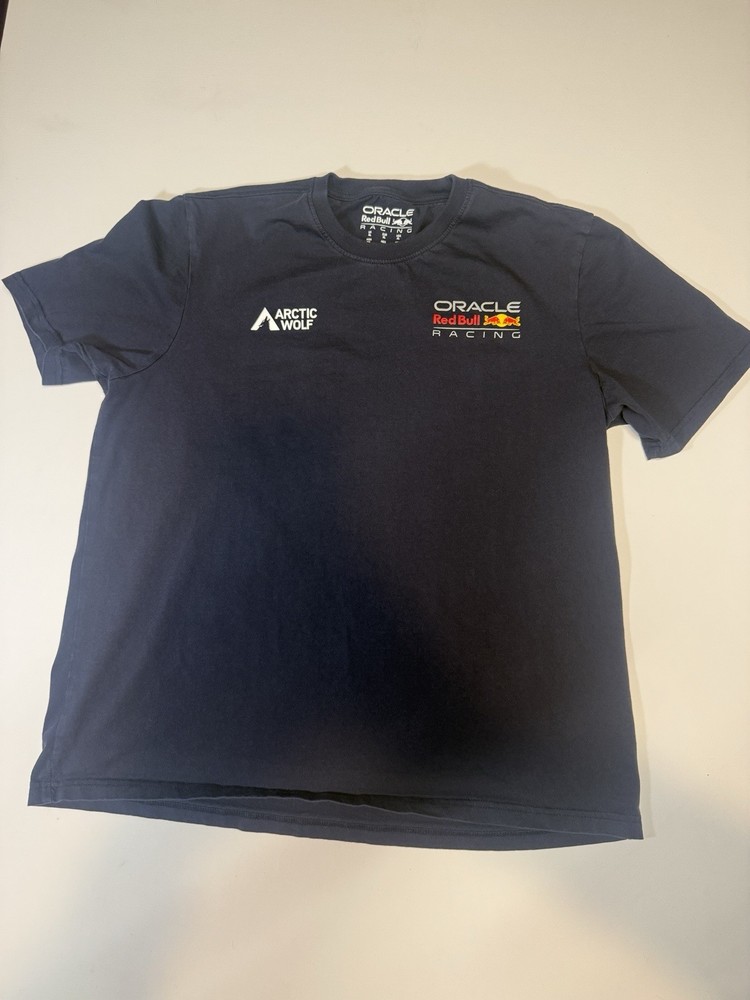 Oracle Red Bull Racing Arctic Wolf T-Shirt Men’s XL Navy Blue Formula 1 F1 Tee