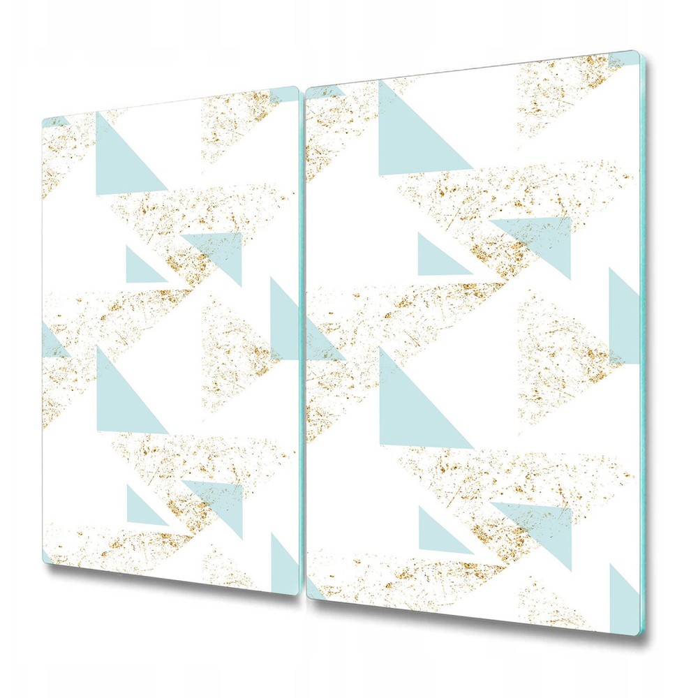 Glass Surface Protector Worktop saver Pastel Triangle Geometric Op Art 2x30x52