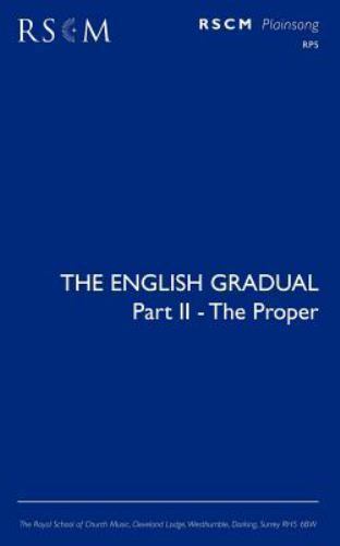 Vintage English Gradual by Francis Burgess - Liturgical Music Paperback 1982