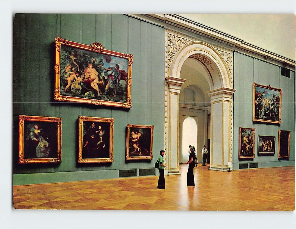 Postcard Interior  Alte Pinakothek Munich Germany