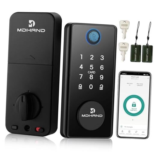 Smart Fingerprint Door Lock for Front Entry Keyless Security