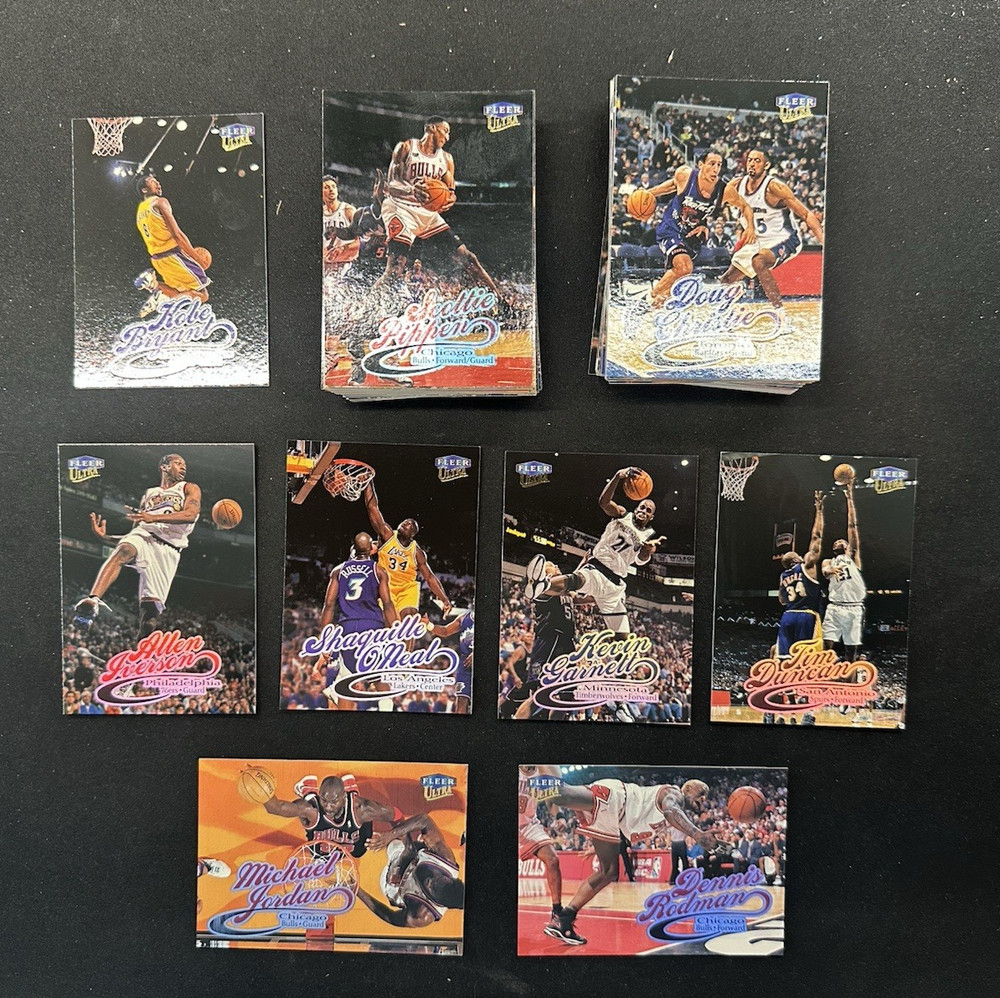 1998-99 FLEER ULTRA Complete Set Card 1-100  Jordan, Kobe,Iverson,Duncan,rodman