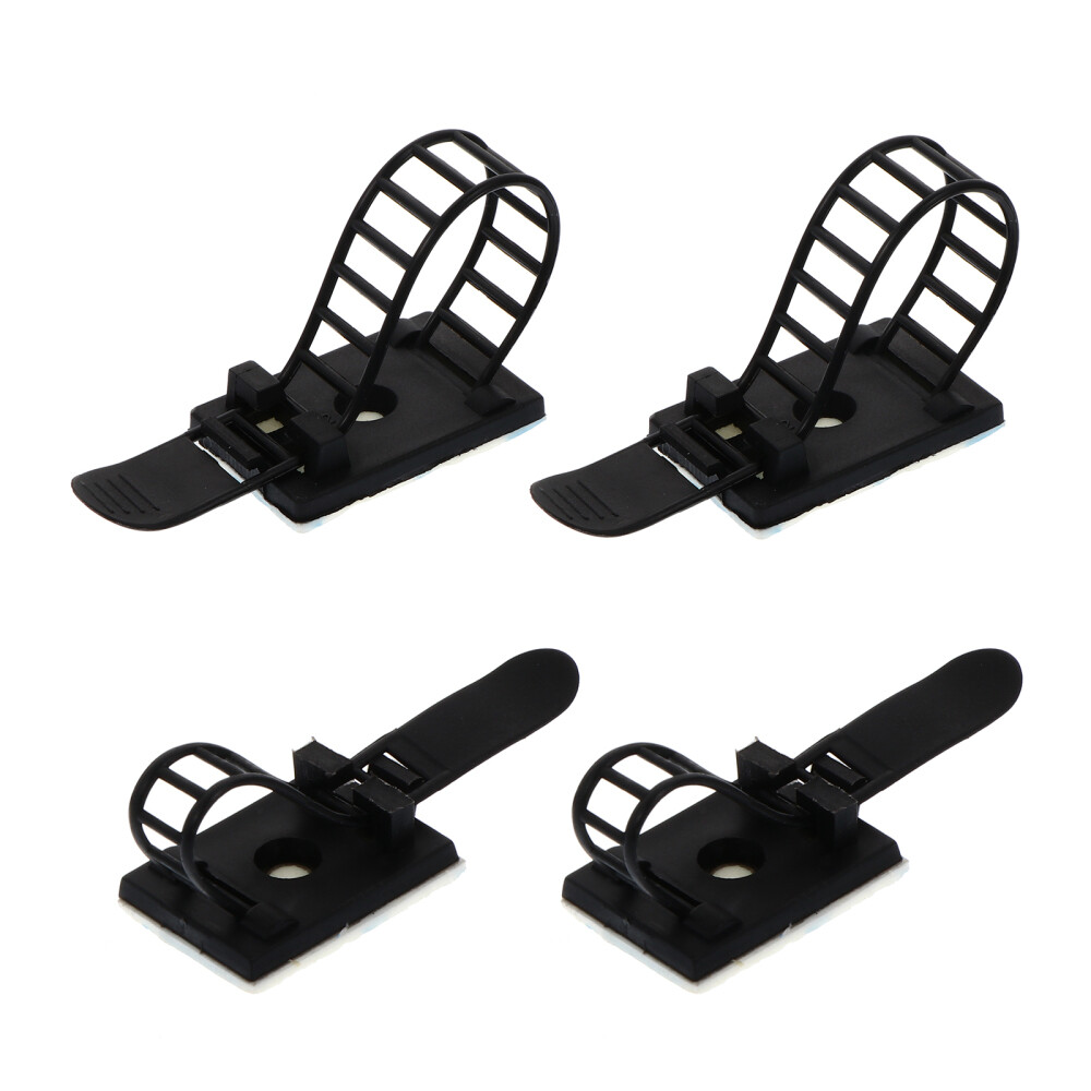 50pcs Black Nylon Cable Zip Ties for Electrical Wires Fastening
