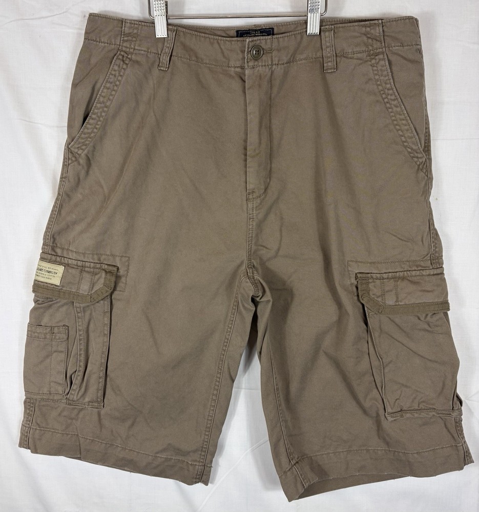 Nautica Jeans Cargo Shorts Vintage Men’s 36W Brown Baggy Military Army Y2K