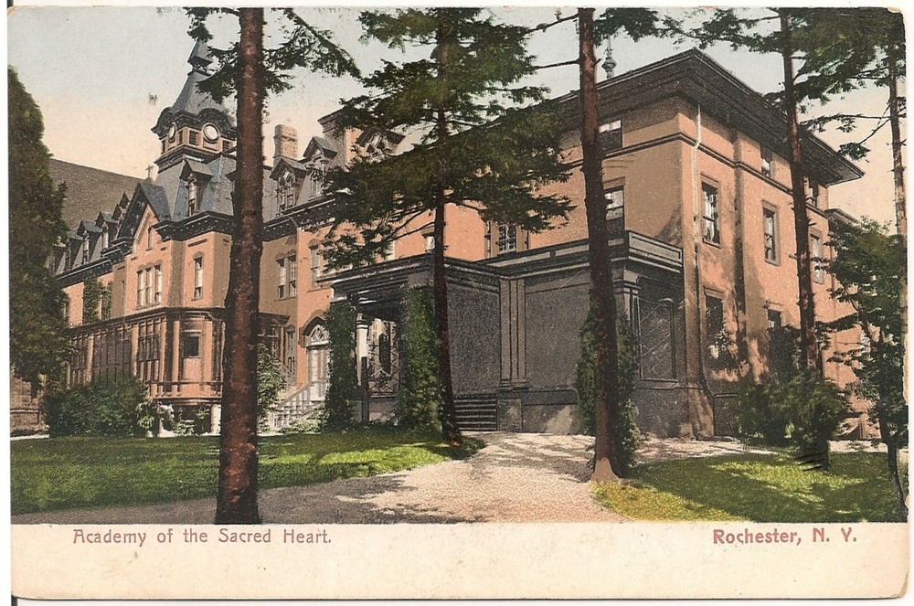 Academy of the Sacred Heart in Rochester NY Postcard-image
