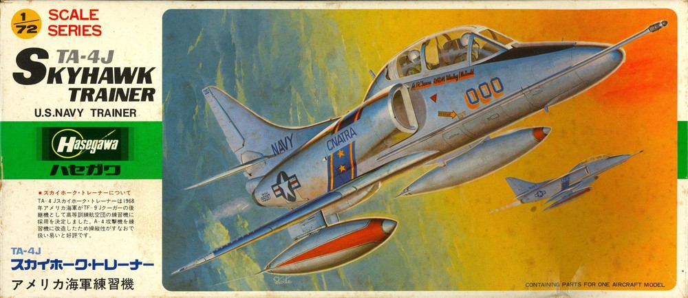 Hasegawa Models 1/72 MCDONNELL DOUGLAS TA-4J SKYHAWK Navy & Blue Angels *NOS*