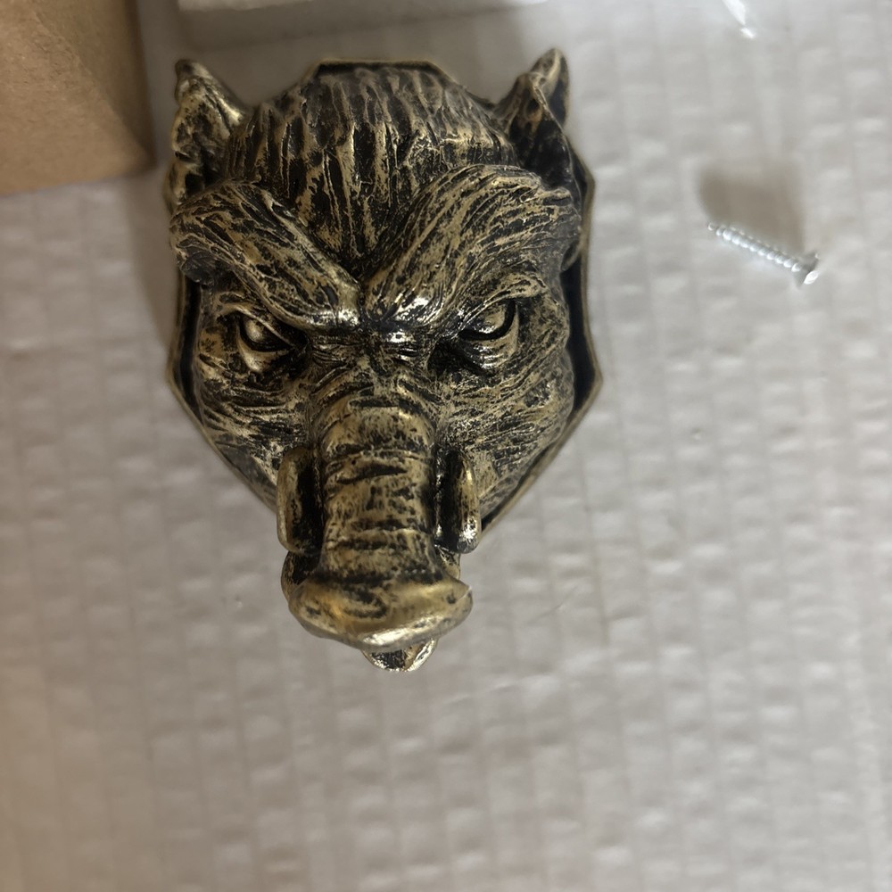 Wizarding Trunk Harry Potter Copper Kettle Boar Head Wall Mount Bust Hog’s Head