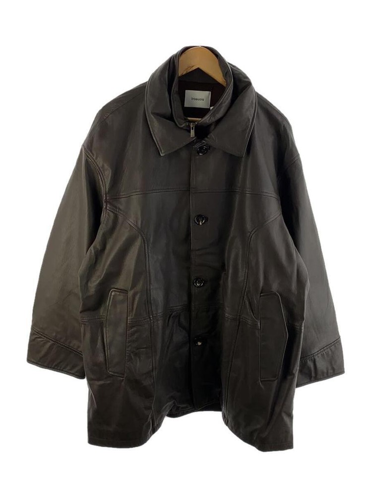 Iroquois Goat Leather Blouson Jacket in Brown 778200 373