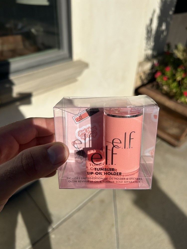 e.l.f. Stanley Tumbler Lip Oil Holder Coral Fixation NEW SHIPS TODAY