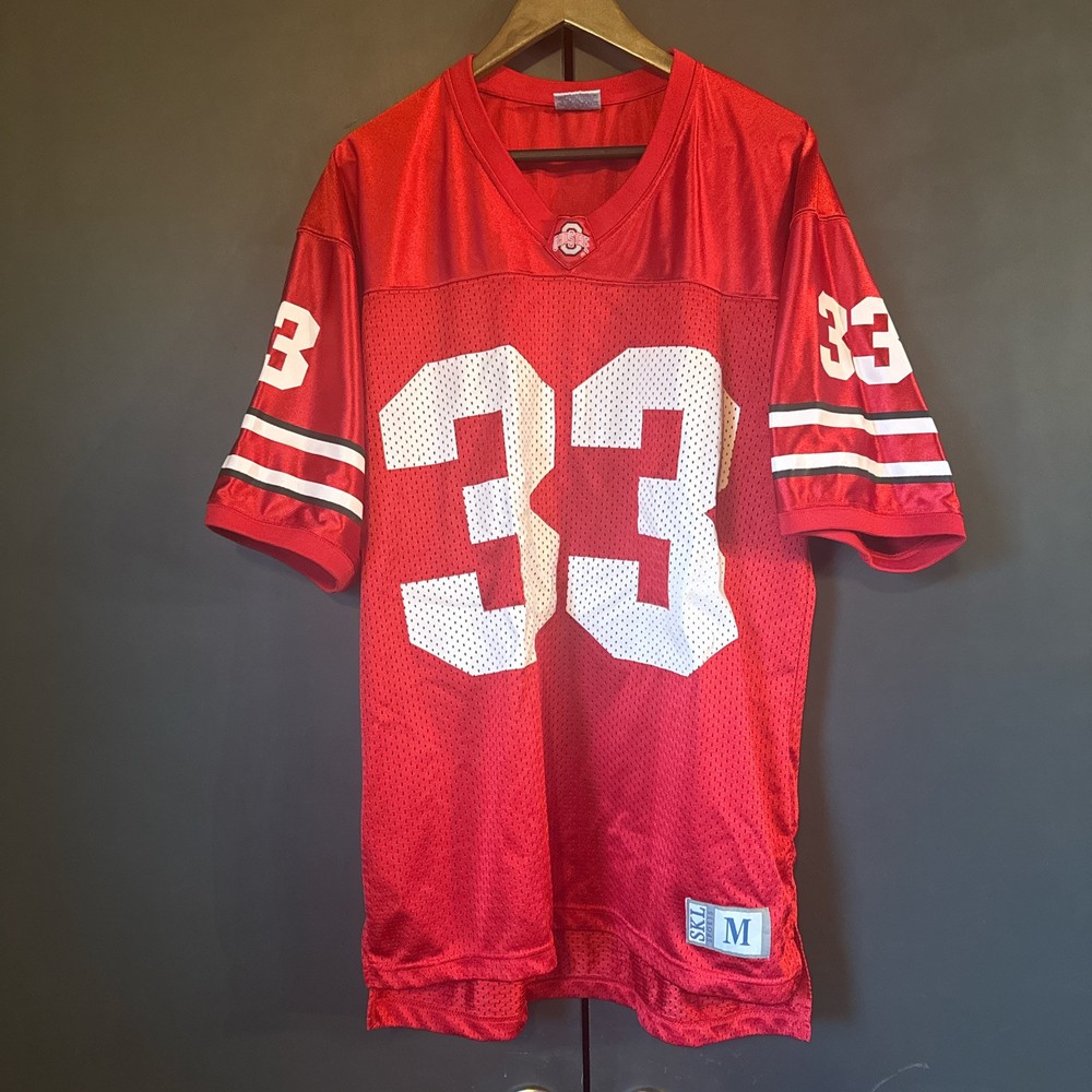 VINTAGE OHIO STATE BUCKEYES #33 NCAA FOOTBALL JERSEY ADULT SIZE Medium Nice