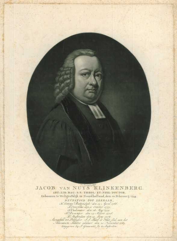 Portrait of Jacob van Nuys Klinkenberg