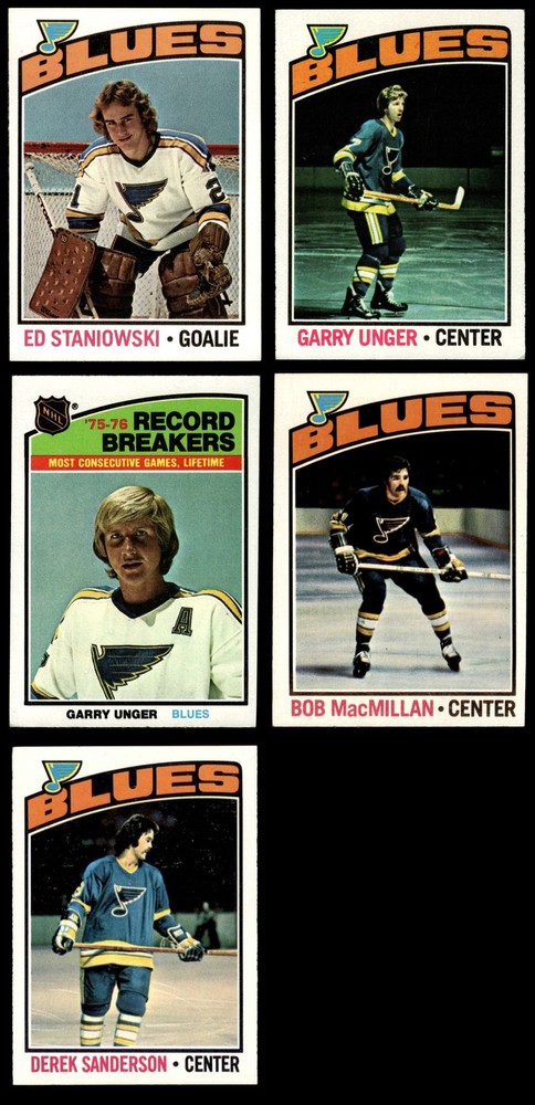 1976-77 Topps St. Louis Blues Near Team Set 5.5 - EX+ 3892853 (7 / 10 cards)