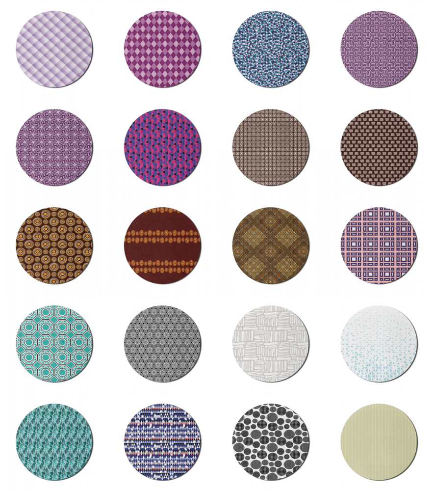 Ambesonne Geometrical Round Non-Slip Rubber Modern Gaming Mousepad, 8