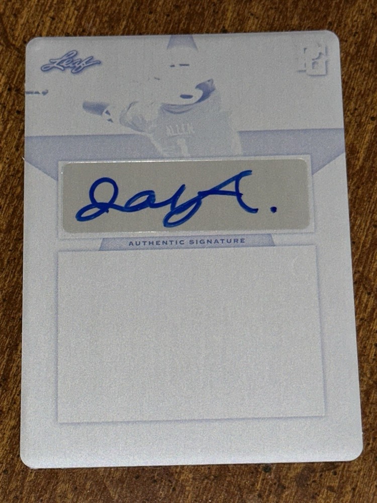 JAY ALLEN II 2020 LEAF PERFECT GAME BLACK PRINTING PLATE AUTOGRAPH #1/1 REDS