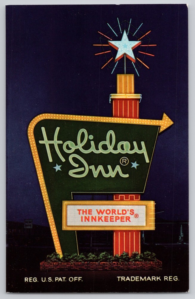 Clearfield, Pennsylvania Holiday Inn sign, The World's Innkeeper, I-80, Chrome