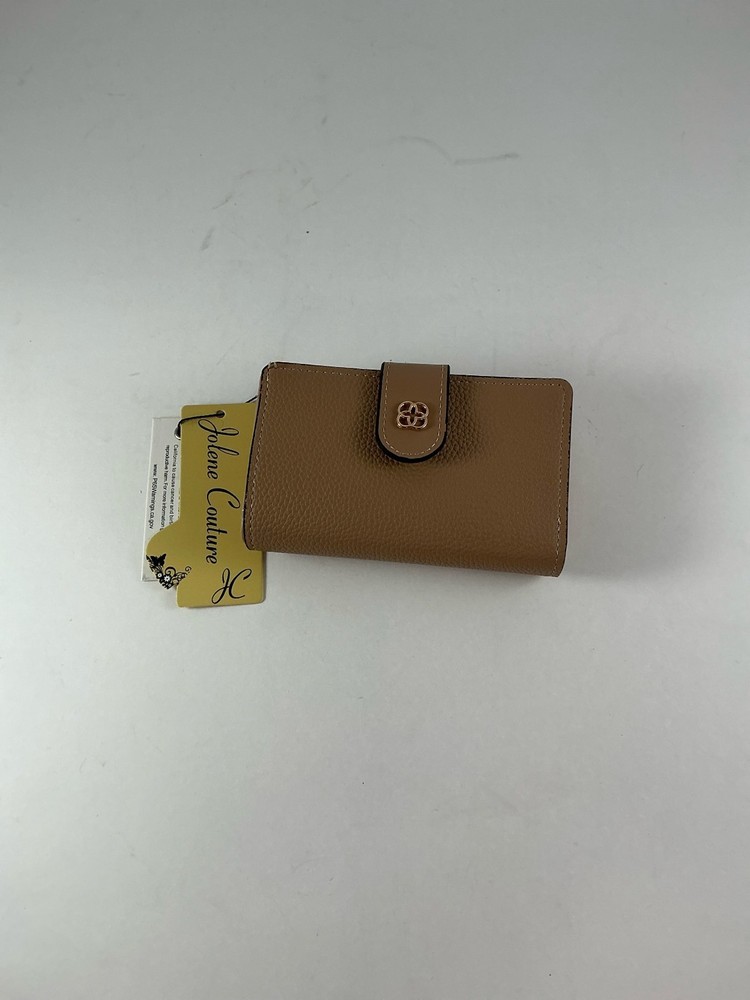 Furla Camelia S Compact Leather Wallet in a Light Brown Color