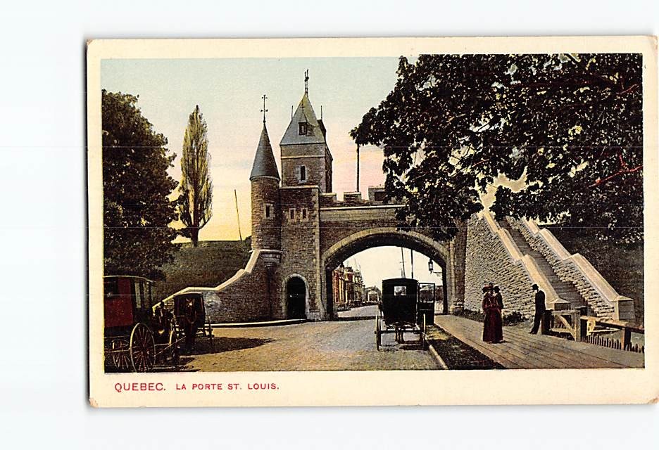 Postcard La Porte St. Louis Quebec City Canada