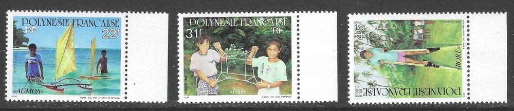 French Polynesia # 599 - 601 MNH Flawless & Fresh Cmplt Set!  ('26 SCV $2.50)