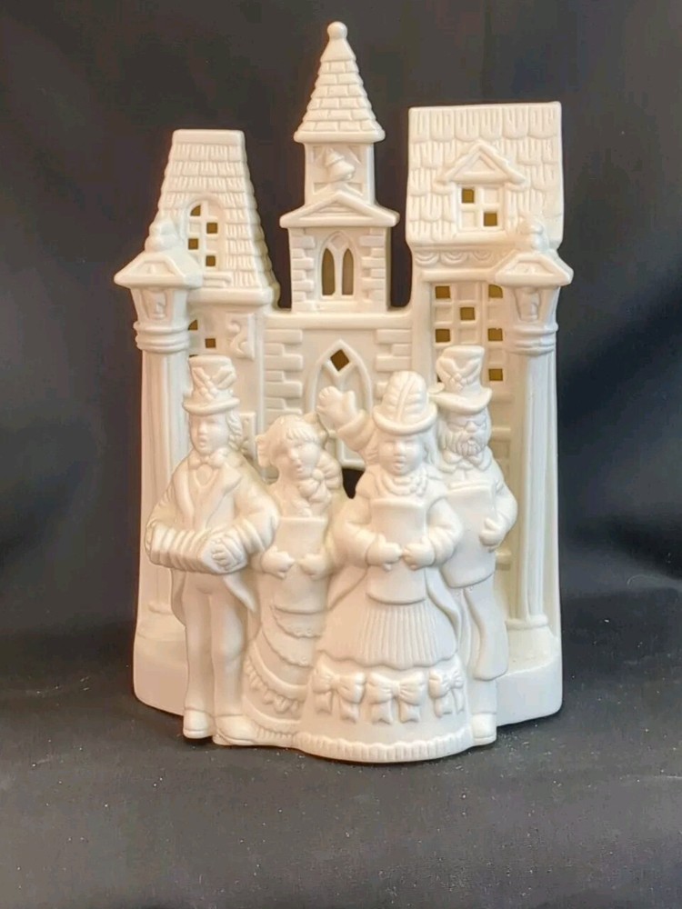 PartyLite Village Carolers Christmas Candle Holder Victorian Dickens Era