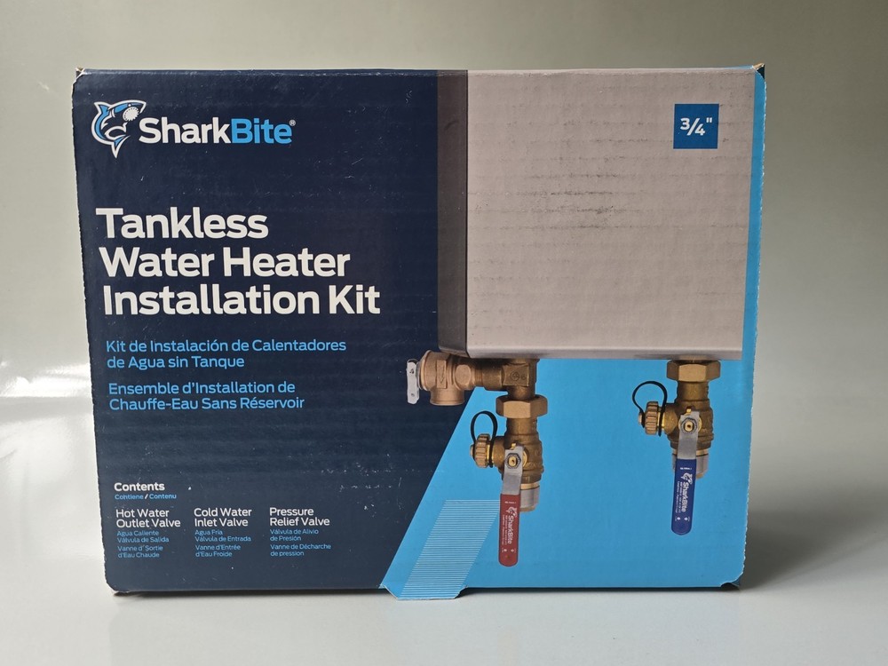 SharkBite 25374 Tankless Water Heater Valves Kit for Easy Installation
