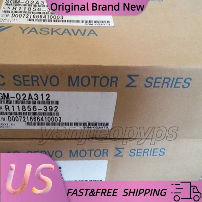 Yaskawa SGM-02A312 AC Servo Motor 200W 200V 3000RPM Made in Japan Ships from USA