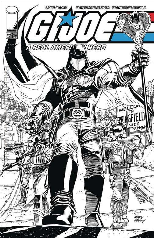 G.I. Joe, a Real American Hero #305B VF/NM; Image | Skybound B&W Variant - we co