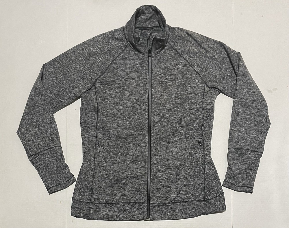 Outdoor Research Jacket Womens Large Gray Full Zip Athletic Heathered Gym Melody