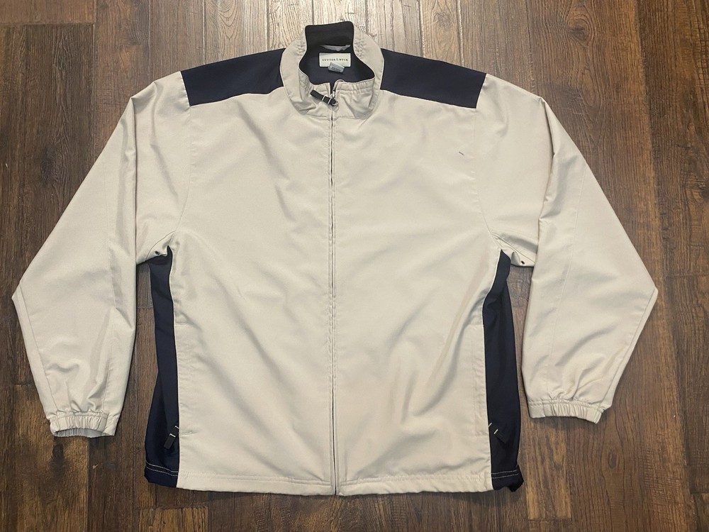 Cutter & Buck Full Zip Windbreaker Style Jacket Mens XL Golf Lightweight