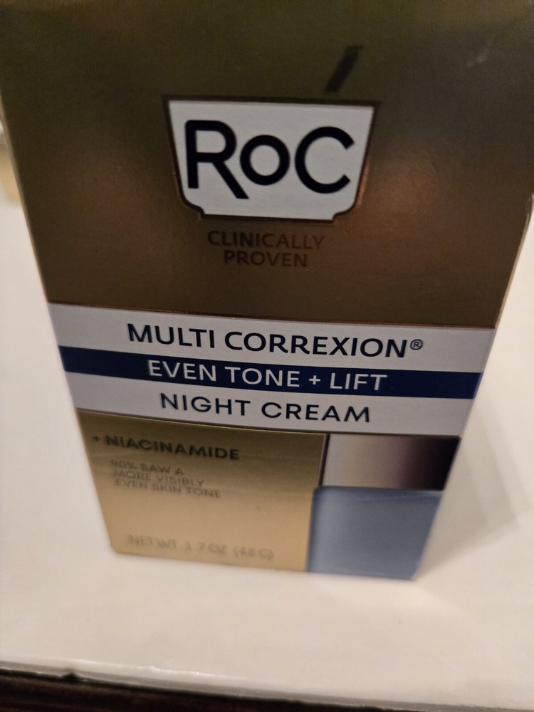 RoC Multi Correxion Even Tone + Lift Night Cream 1.7oz./48g New In Box