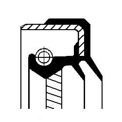 01016882B Corteco shaft seal, manual transmission for Mercedes-Benz
