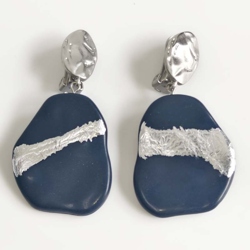 Chic Resin Drop Clip Earrings for Women - Perfect for Party & Vacation