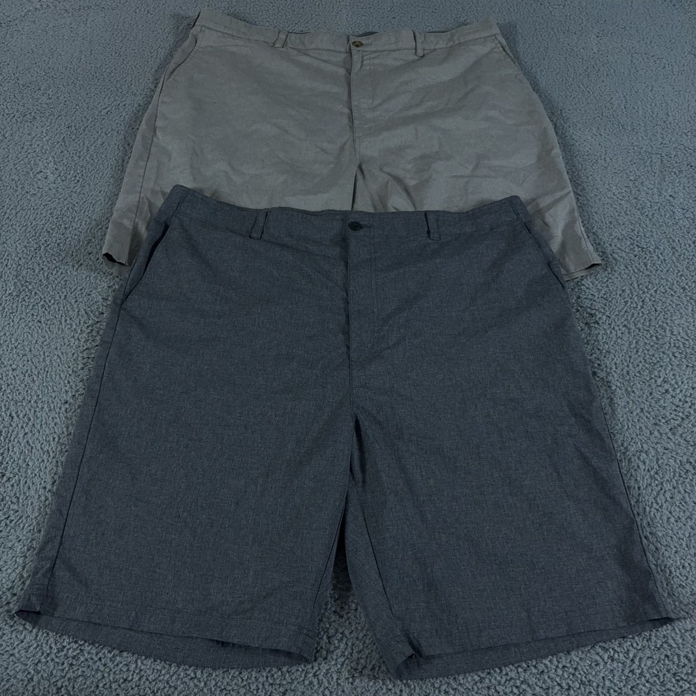 LOT OF 2 Ben Hogan Shorts Mens 44 Gray Chino 9