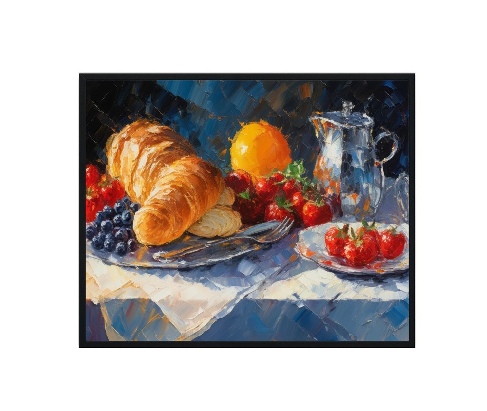 Breakfast Still life Colorful Abstract Photo Art Print Poster Wall Art Painting