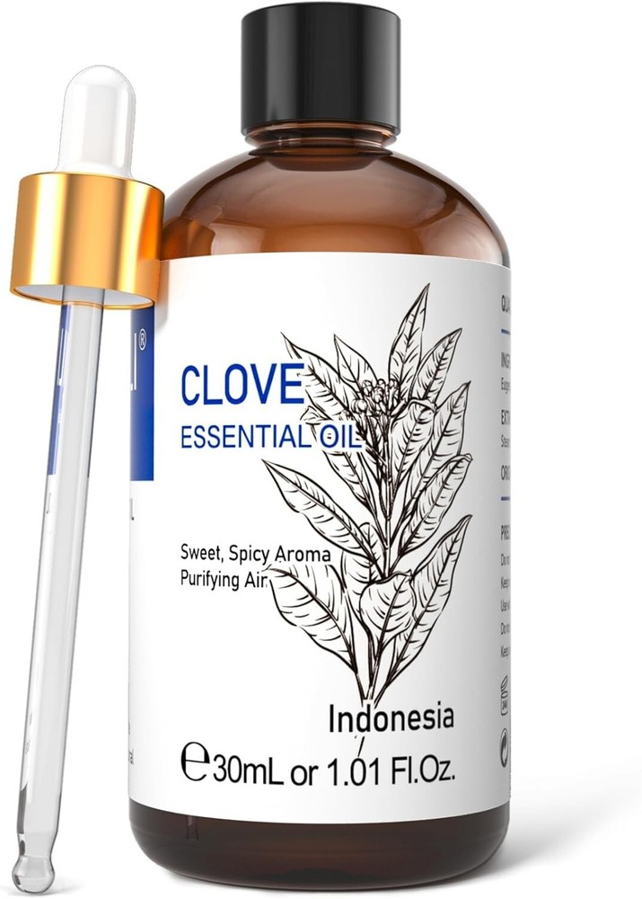 100% Pure & Natural Undiluted Therapeutic Clove Essential Oil