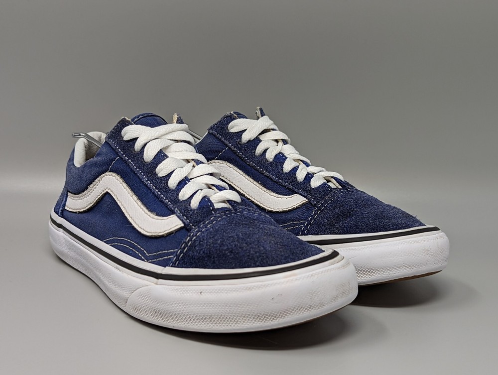 Vans Unisex Off the Wall 751505 Blue Suede Sneakers Size Mens 4.5 Womens 6 Shoes