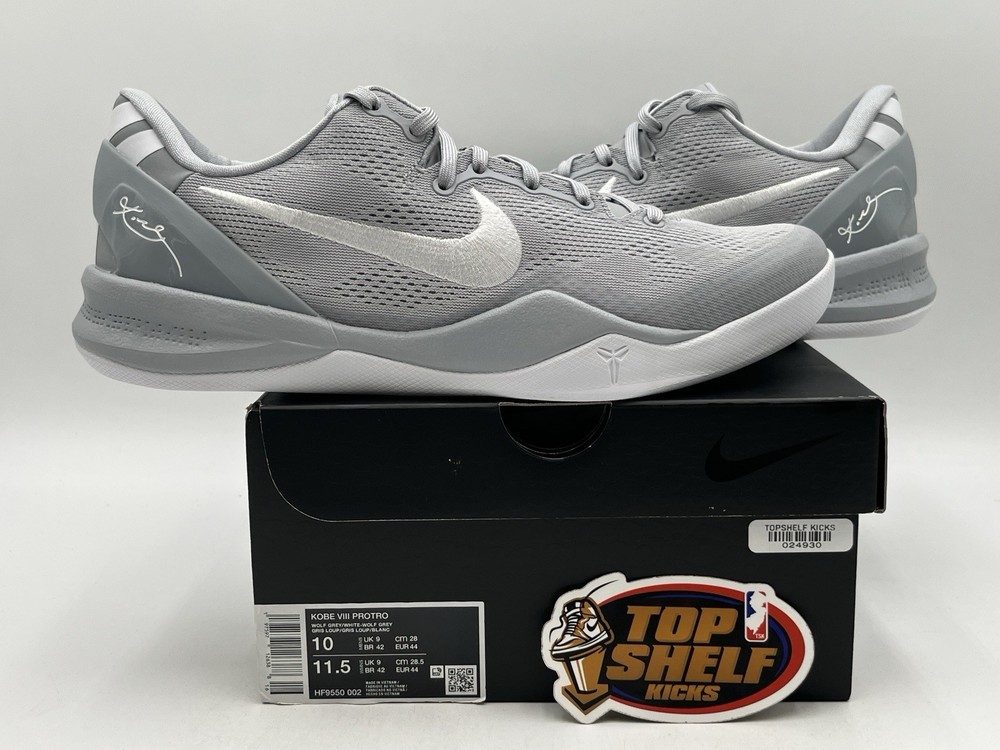 Size 10 - Nike Kobe 8 Protro Wolf Grey