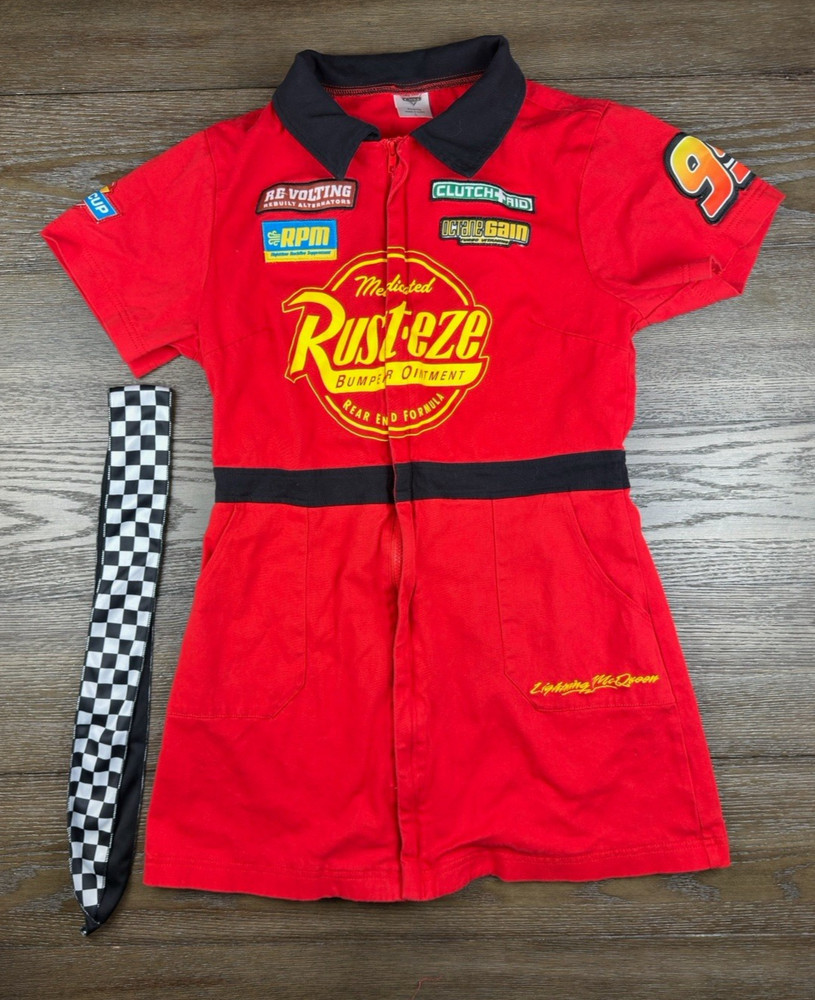 Spirit Halloween Women's Adult Lightning McQueen Dress Costume Large Disney Cars