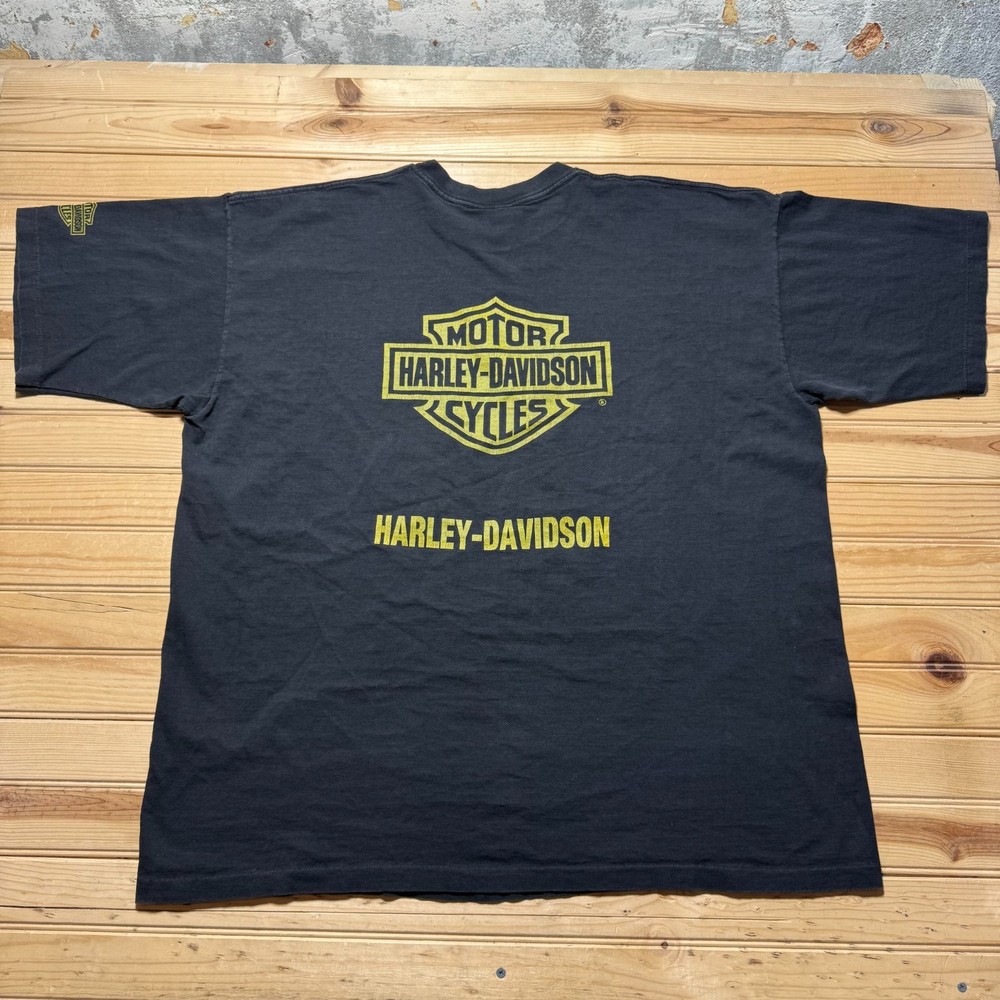 Vintage 90s Harley-Davidson Motorcycles Single Stitch Graphic Biker T-Shirt 4XL