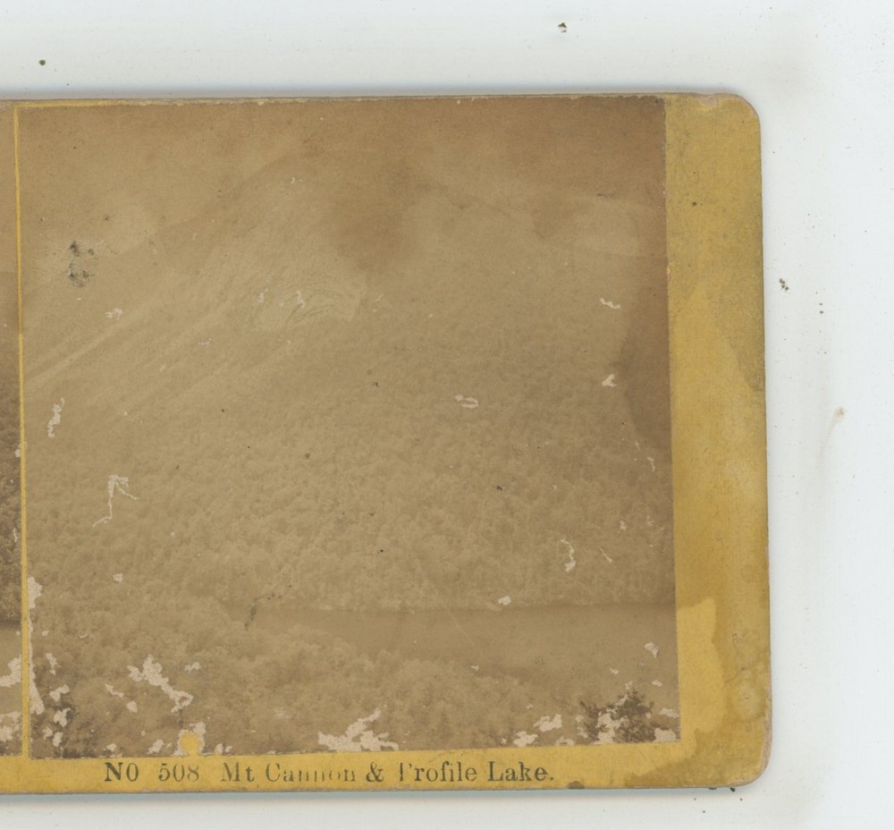 Mt Cannon Profile Lake NH New Hampshire Kilburn Stereoview