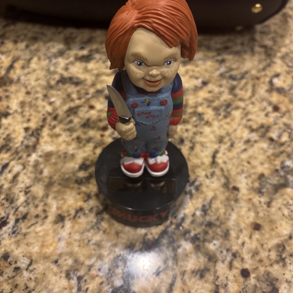 NECA Solar Powered Chucky Childs Play Body Knockers Bobblehead Figurine #ML