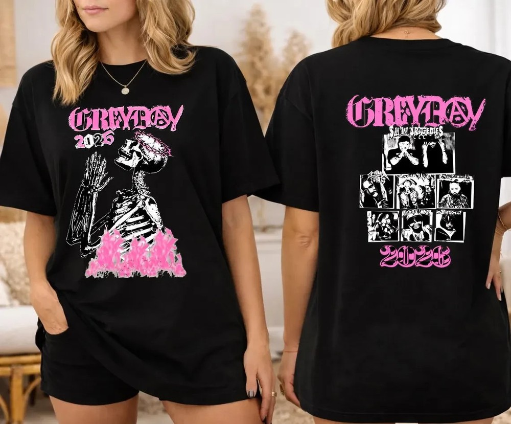 Grey Day 2026 Tour Shirt, Suicideboys G59 Merch, Unisex Rapper Clothing