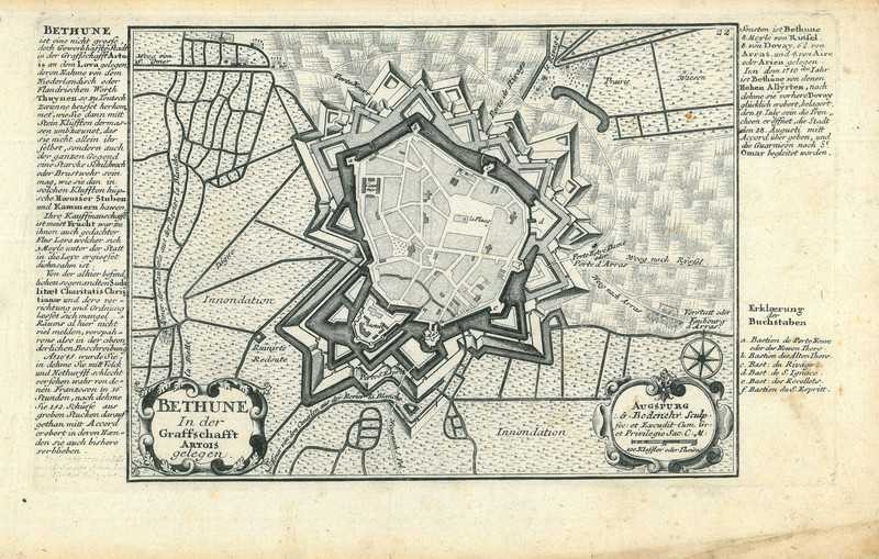 City map of Bethune