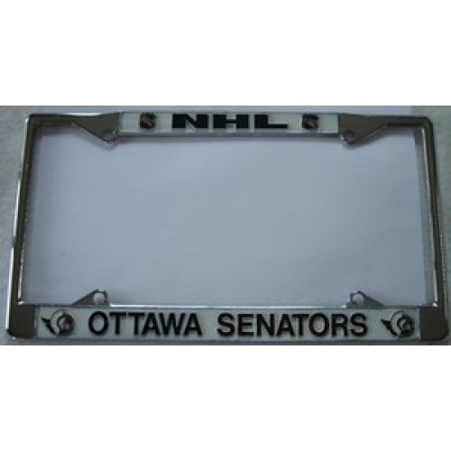 Ottawa Senators NHL Black Chrome License Plate Frame USA Made